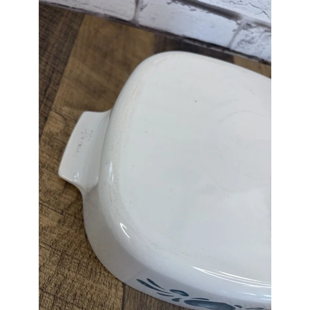 CORNING WARE BLUE HEARTS 2 Qt Casserole Dish A-2-B With Lid Near Mint